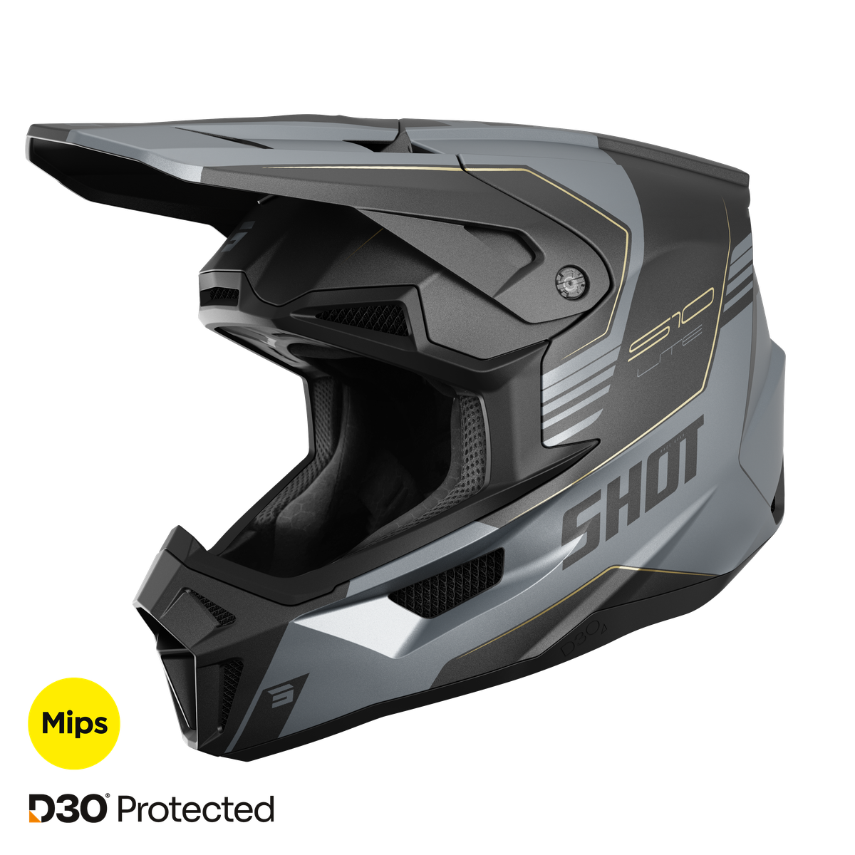 SHOT Lite | S10 Black Grey Matt