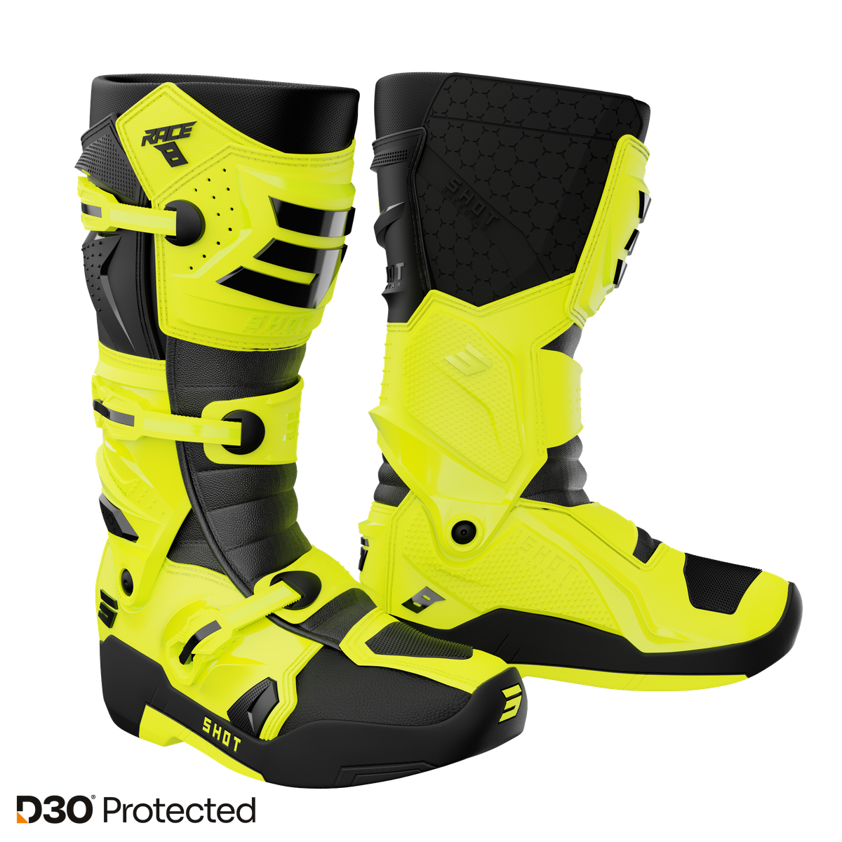 SHOT Race 8 Neon Yellow