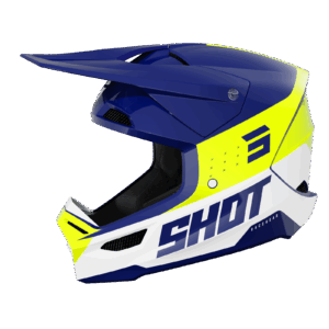 SHOT Furious League Blue Neon Yellow Glossy