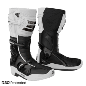SHOT botas Race 8 | White Black Chrome